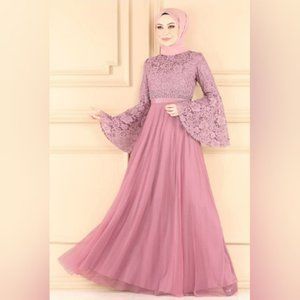 Modest Rose Dress